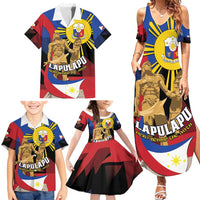 Personalized Philippines Lapulapu Family Matching Summer Maxi Dress and Hawaiian Shirt Hero Behind The Myth