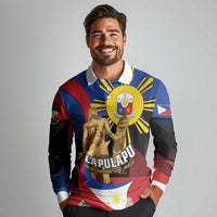 Personalized Philippines Lapulapu Long Sleeve Polo Shirt Hero Behind The Myth