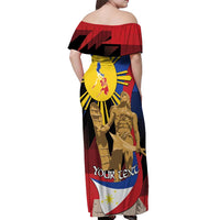 Personalized Philippines Lapulapu Off Shoulder Maxi Dress Hero Behind The Myth