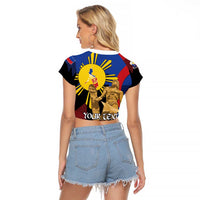 Personalized Philippines Lapulapu Raglan Cropped T Shirt Hero Behind The Myth