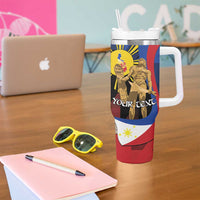 Personalized Philippines Lapulapu Tumbler With Handle Hero Behind The Myth