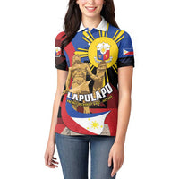 Personalized Philippines Lapulapu Women Polo Shirt Hero Behind The Myth