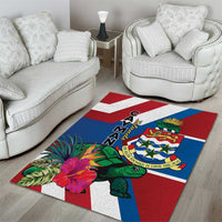 Cayman Islands Area Rug Tropical Green Turtle