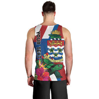 Personalised Cayman Islands Men Tank Top Tropical Green Turtle