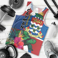 Personalised Cayman Islands Men Tank Top Tropical Green Turtle