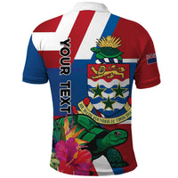 Personalised Cayman Islands Polo Shirt Tropical Green Turtle
