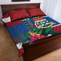 Cayman Islands Quilt Bed Set Tropical Green Turtle