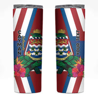 Personalised Cayman Islands Skinny Tumbler Tropical Green Turtle