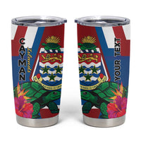 Personalised Cayman Islands Tumbler Cup Tropical Green Turtle