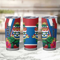 Personalised Cayman Islands Tumbler Cup Tropical Green Turtle