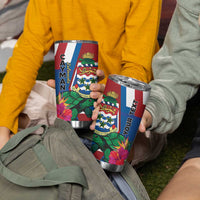 Personalised Cayman Islands Tumbler Cup Tropical Green Turtle