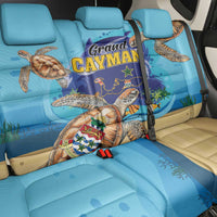 Grand Cayman Map Sea Turtle Back Car Seat Cover Ocean Vibes
