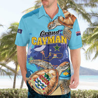 Grand Cayman Map Sea Turtle Hawaiian Shirt Ocean Vibes