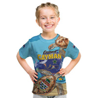 Grand Cayman Map Sea Turtle Kid T Shirt Ocean Vibes