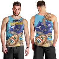 Grand Cayman Map Sea Turtle Men Tank Top Ocean Vibes