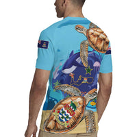 Grand Cayman Map Sea Turtle Rugby Jersey Ocean Vibes