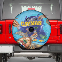 Grand Cayman Map Sea Turtle Spare Tire Cover Ocean Vibes