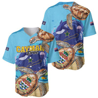 Cayman Brac Map Sea Turtle Baseball Jersey Ocean Vibes