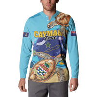 Cayman Brac Map Sea Turtle Button Sweatshirt Ocean Vibes