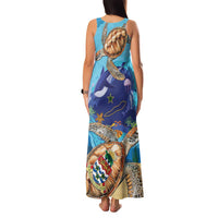 Cayman Brac Map Sea Turtle Family Matching Tank Maxi Dress and Hawaiian Shirt Ocean Vibes