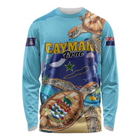 Cayman Brac Map Sea Turtle Long Sleeve Shirt Ocean Vibes