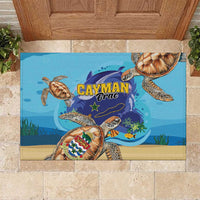 Cayman Brac Map Sea Turtle Rubber Doormat Ocean Vibes