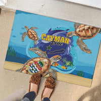 Cayman Brac Map Sea Turtle Rubber Doormat Ocean Vibes