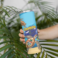 Cayman Brac Map Sea Turtle Skinny Tumbler Ocean Vibes