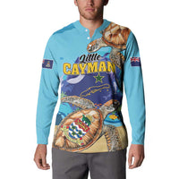 Little Cayman Map Sea Turtle Button Sweatshirt Ocean Vibes
