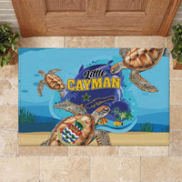 Little Cayman Map Sea Turtle Rubber Doormat Ocean Vibes