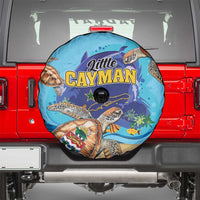 Little Cayman Map Sea Turtle Spare Tire Cover Ocean Vibes