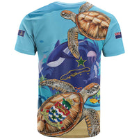 Little Cayman Map Sea Turtle T Shirt Ocean Vibes