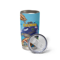 Little Cayman Map Sea Turtle Tumbler Cup Ocean Vibes