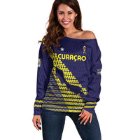 Custom Football 2026 Curacao Off Shoulder Sweater Small island BIG dreams
