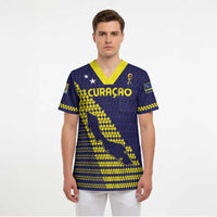 Custom Football 2026 Curacao Scrub Top Small island BIG dreams