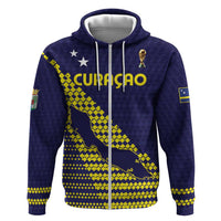 Custom Football 2026 Curacao Zip Hoodie Small island BIG dreams