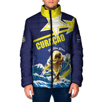 Custom Football 2026 Curacao Padded Jacket The Blue Wave Come On