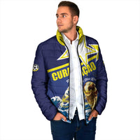 Custom Football 2026 Curacao Padded Jacket The Blue Wave Come On