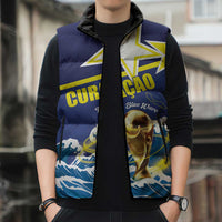 Custom Football 2026 Curacao Sleeveless Puffer Jacket The Blue Wave Come On