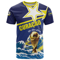 Custom Football 2026 Curacao T Shirt The Blue Wave Come On