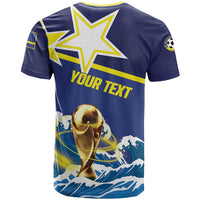 Custom Football 2026 Curacao T Shirt The Blue Wave Come On