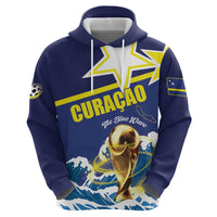 Custom Football 2026 Curacao Zip Hoodie The Blue Wave Come On