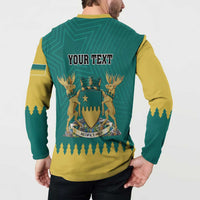 Personalised Canada Greater Sudbury Button Sweatshirt The Nickel Capital Aedificemus