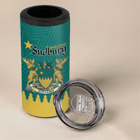 Personalised Canada Greater Sudbury 4 in 1 Can Cooler Tumbler The Nickel Capital Aedificemus
