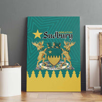 Canada Greater Sudbury Canvas Wall Art The Nickel Capital Aedificemus