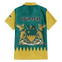 Personalised Canada Greater Sudbury Family Matching Off The Shoulder Long Sleeve Dress and Hawaiian Shirt The Nickel Capital Aedificemus