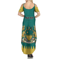 Personalised Canada Greater Sudbury Family Matching Summer Maxi Dress and Hawaiian Shirt The Nickel Capital Aedificemus