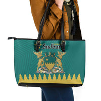 Canada Greater Sudbury Leather Tote Bag The Nickel Capital Aedificemus