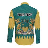 Personalised Canada Greater Sudbury Long Sleeve Button Shirt The Nickel Capital Aedificemus