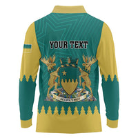 Personalised Canada Greater Sudbury Long Sleeve Polo Shirt The Nickel Capital Aedificemus